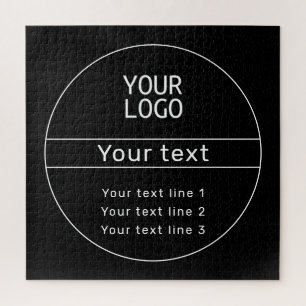 Retro-Modern add your own text Jigsaw Puzzle