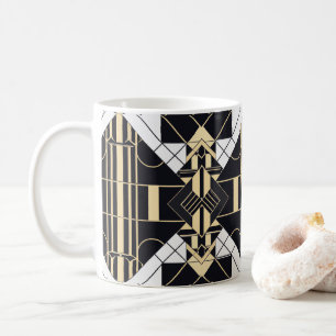 Retro Modern Art Deco Inspired Coffee Mug