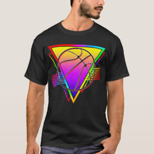 Retro Modern Basketball Ball T-Shirt