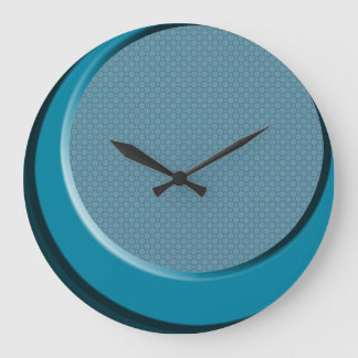 Retro Modern Blue 50's Style Wall Clock