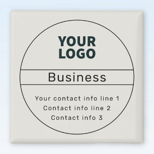 Retro-Modern Business or Brand Magnet