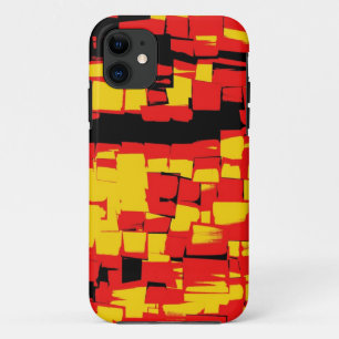Retro Modern Cubism Art 4 iPhone 11 Case