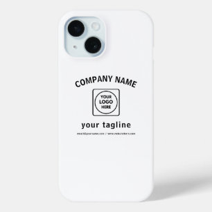 Retro-Modern Custom Logo Black White iphone case