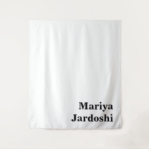 Retro Modern Custom Name Business Wall Template Tapestry