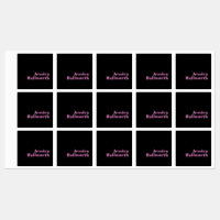Retro-modern Editable Text | Black & Pink