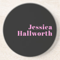Retro-modern Editable Text | Black & Pink