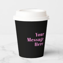 Retro-modern Editable Text | Black & Pink