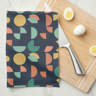 Retro Modern Elegant Geometric Tribal Tea Towel