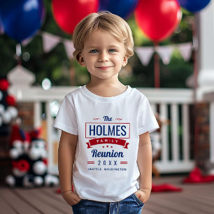 Retro Modern Family Reunion Logo Baby T-Shirt