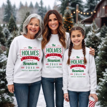 Retro Modern Family Reunion Logo | Christmas