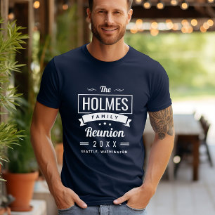 Retro Modern Family Reunion Logo T-Shirt