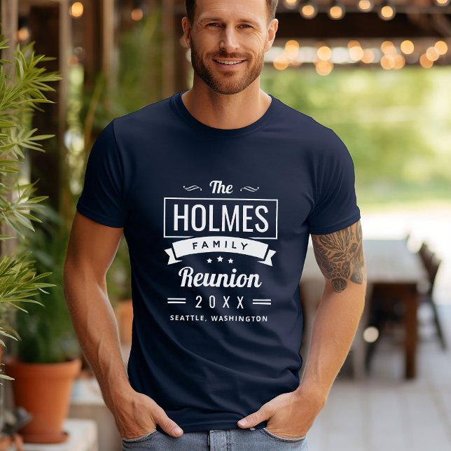 Retro Modern Family Reunion Logo T-Shirt (Creator Uploaded)