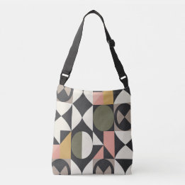 Retro Modern Geometric Harmony crossbody bag