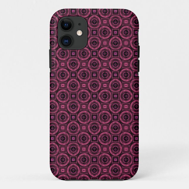 Retro modern geometric pattern fabric Case-Mate iPhone case (Back)