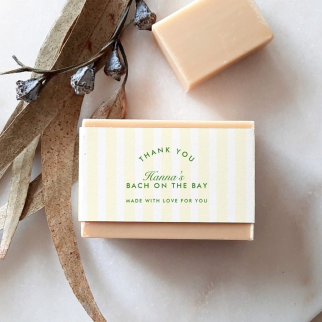 Retro Modern Green & Yellow Personalised Invitation Belly Band (Retro Modern Green & Yellow Personalized Invitation Belly Band)