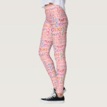 Retro Modern Hipster Eyeglasses with Pink Gingham Leggings<br><div class="desc">This colourful, nerdy eyeglass novelty legging design has an original pattern made up of spectacles in a variety of shades and styles, all on a background of retro light pink gingham. The cool, girly glasses' / sunglasses frames range from 50s and 60s cat eye / horn rimmed and browline shapes...</div>