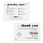 Retro Modern Jewellery Care Thank You Logo Busines