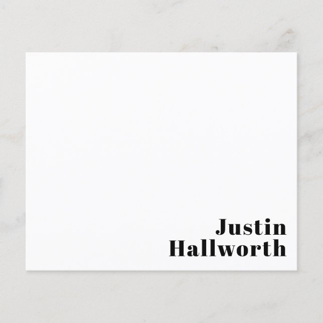 Retro Modern Minimal Name or Business Template (Front)
