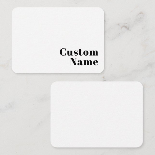 Retro Modern Minimal Name or Business Template (Front/Back)