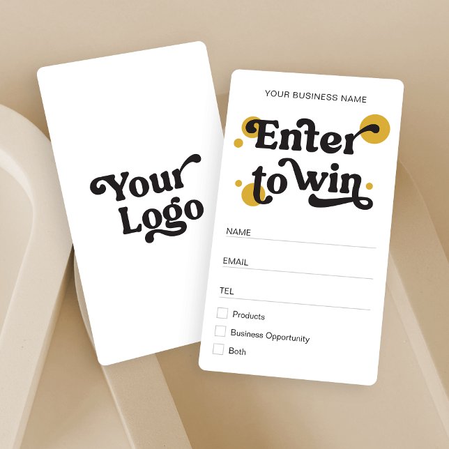 Retro Modern Prize Draw Raffle Business Ticket (Creator Uploaded)