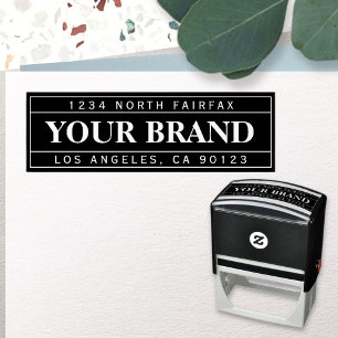 Retro-Modern Professional   Return Address Self-inking Stamp