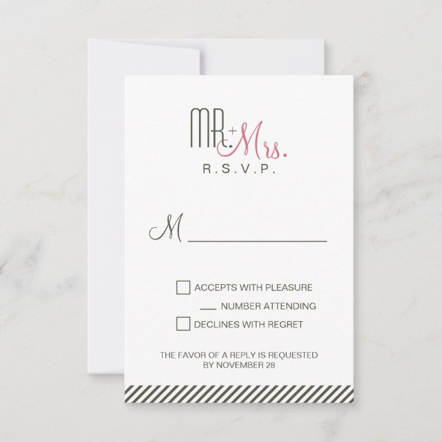 Retro Modern RSVP (Front)