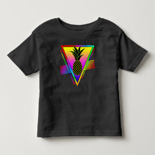 Retro Modern Silhouette Pineapple Summer Fruit Toddler T-Shirt