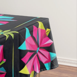 Retro modern Simple Star geometric colourful patte Tablecloth
