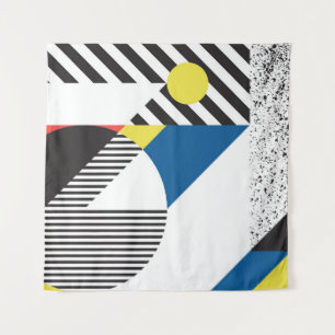 Retro Modern Style Background Design Tapestry