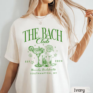 Retro Modern The Bach Club Bachelorette Party T-Shirt