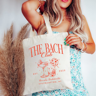 Retro Modern The Bach Club Bachelorette Weekend Tote Bag