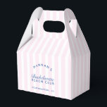 Retro Modern Vintage Pink & Navy Bachelorette Favour Box<br><div class="desc">Add a touch of timeless charm to your bachelorette celebration with the Retro Modern Vintage Pink & Navy Bachelorette Favour Box. This box effortlessly blends retro aesthetics with a modern twist, featuring a stylish combination of pink and navy hues. Perfect for presenting favours, this box adds a delightful and nostalgic...</div>