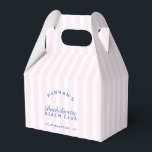 Retro Modern Vintage Pink & Navy Bachelorette Favour Box<br><div class="desc">Add a touch of timeless charm to your bachelorette celebration with the Retro Modern Vintage Pink & Navy Bachelorette Favour Box. This box effortlessly blends retro aesthetics with a modern twist, featuring a stylish combination of pink and navy hues. Perfect for presenting favours, this box adds a delightful and nostalgic...</div>