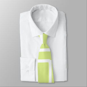 Retro Modern White Rectangles On Pale Grape Tie