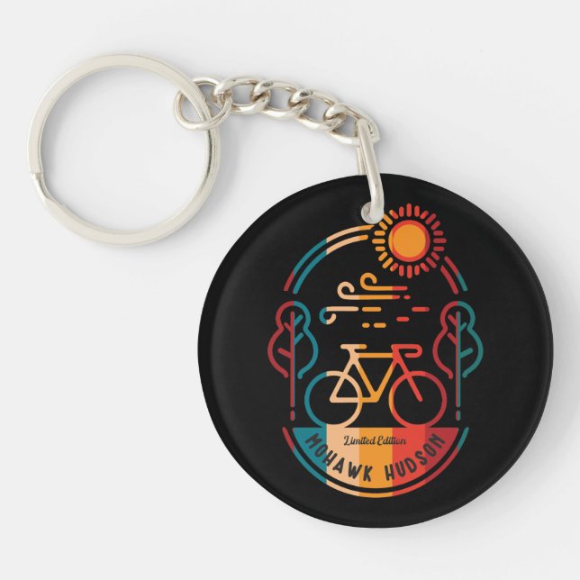 Retro Mohawk Hodson Bike Trail Key Ring (Front)