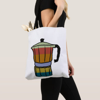 Retro Moka Pot Tote Bag