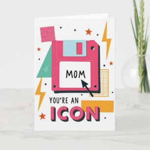 Retro Mom Data Storage Card