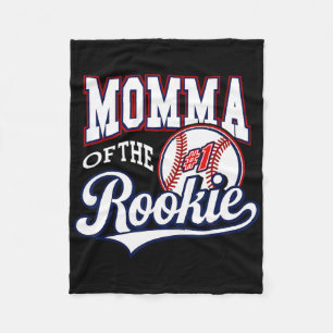 Retro Mommy Momma Of The Number 1 Rookie Sell  Fleece Blanket