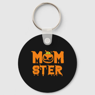 Retro Momster Halloween Mum Costume Mother Hallowe Key Ring