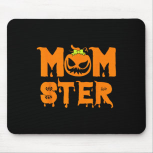 Retro Momster Halloween Mum Costume Mother Hallowe Mouse Pad