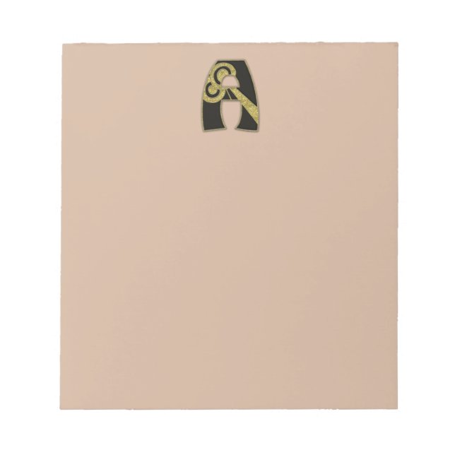 retro monogram - A Notepad (Front)