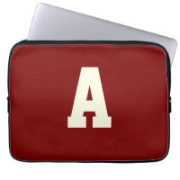 Retro monogram alpha burgundy cream