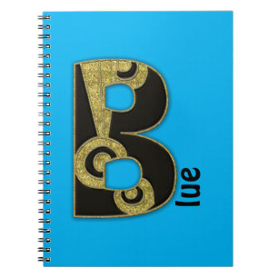 retro monogram - B Notebook