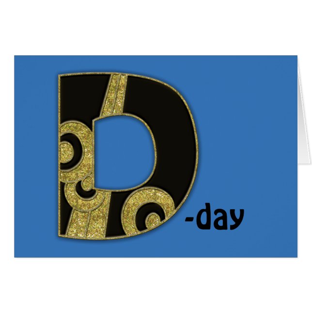 retro monogram - D (Front Horizontal)