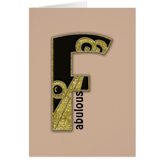 retro monogram - F (Front)