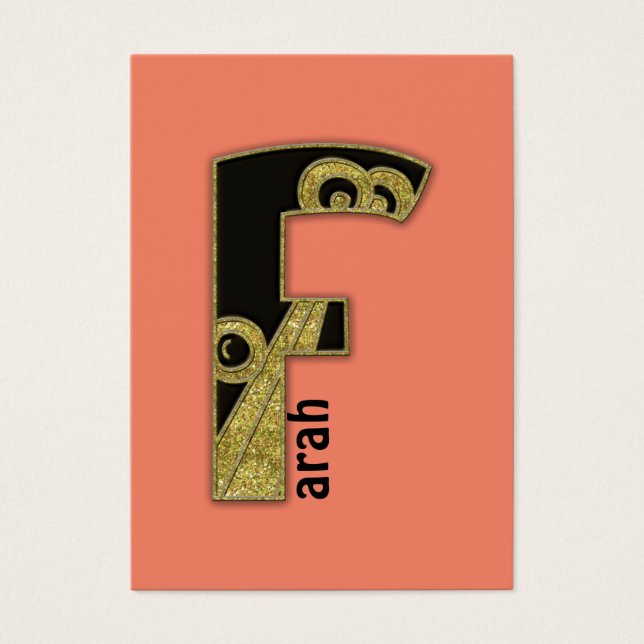 retro monogram - F (Front)