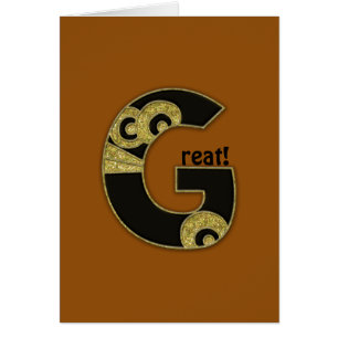 retro monogram - G