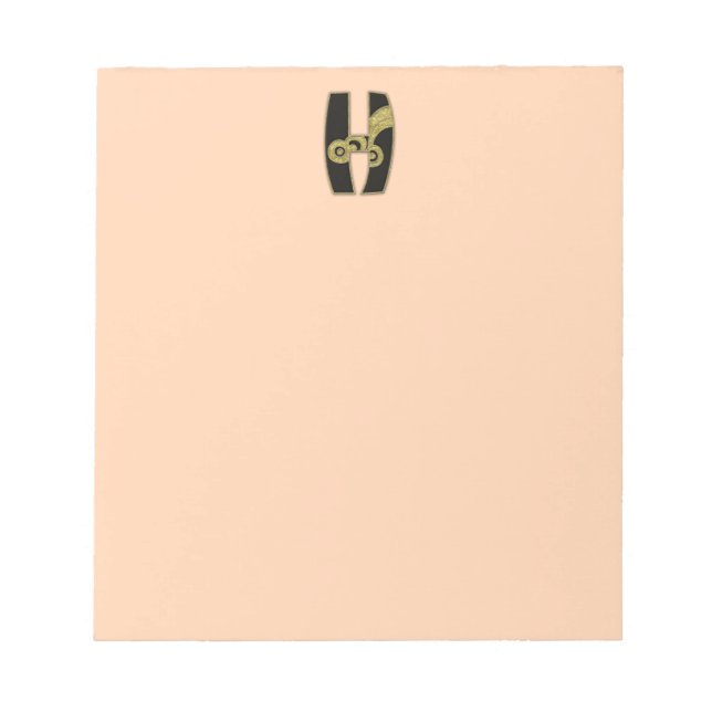 retro monogram - H Notepad (Front)
