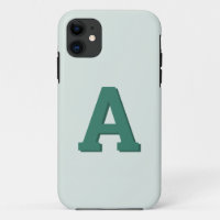 Retro monogram initial modern