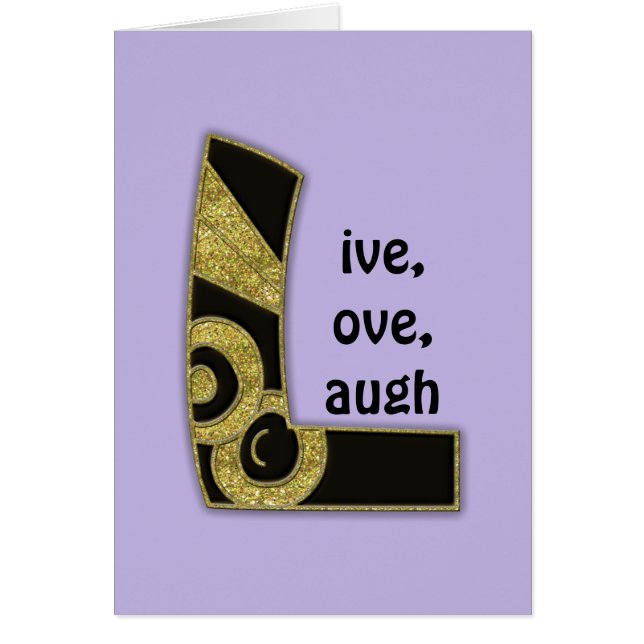 retro monogram - L (Front)